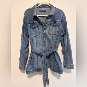 Maurices Belted Jean Jacket size XL